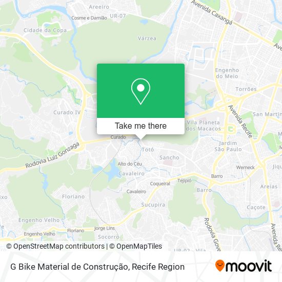 G Bike Material de Construção map
