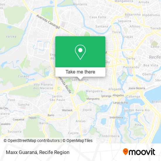 Maxx Guaraná map