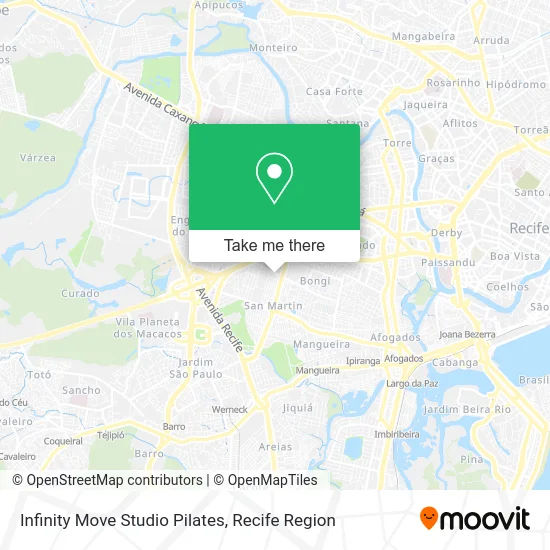 Infinity Move Studio Pilates map