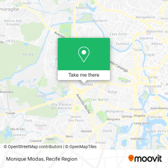 Monique Modas map