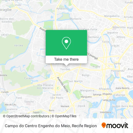 Campo do Centro Engenho do Meio map