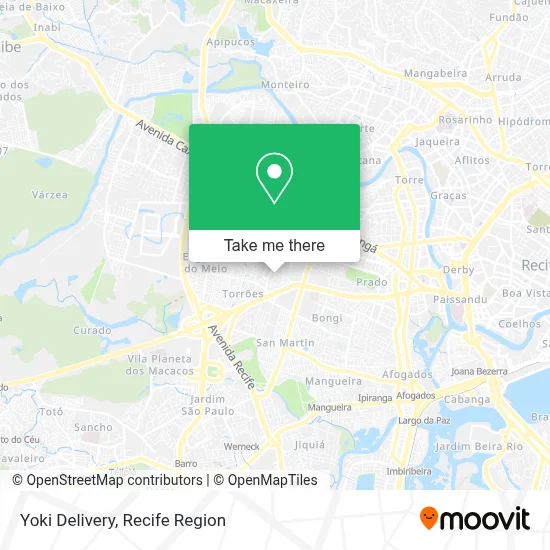 Yoki Delivery map