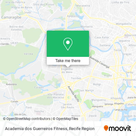 Academia dos Guerreiros Fitness map