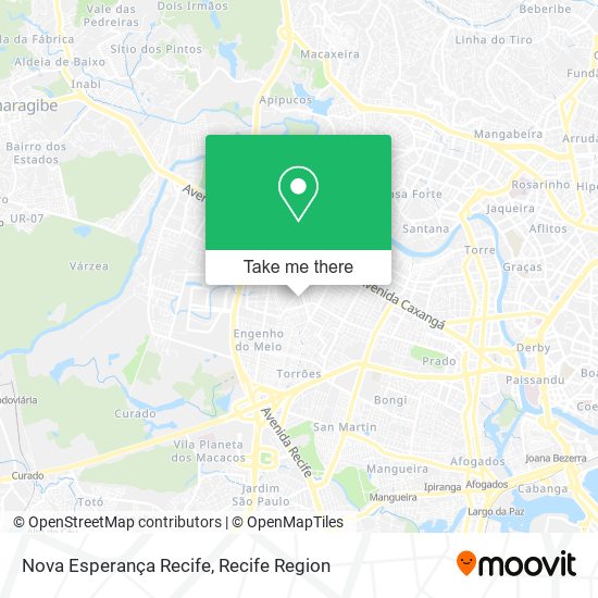 Nova Esperança Recife map