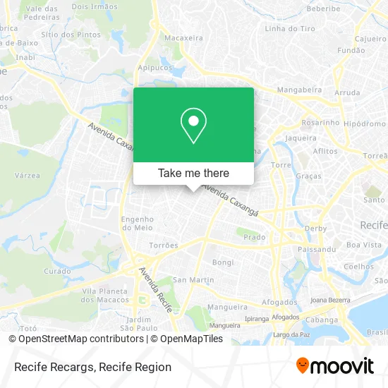 Recife Recargs map