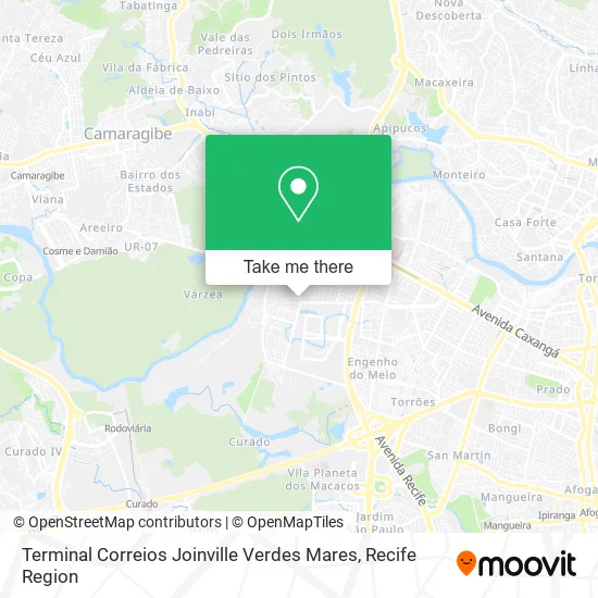 Terminal Correios Joinville Verdes Mares map