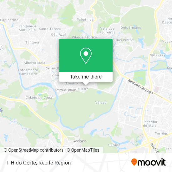 T H do Corte map