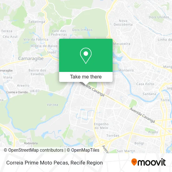 Correia Prime Moto Pecas map