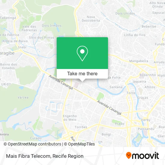 Mais Fibra Telecom map