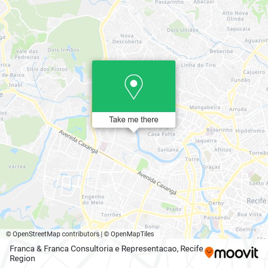 Mapa Franca & Franca Consultoria e Representacao