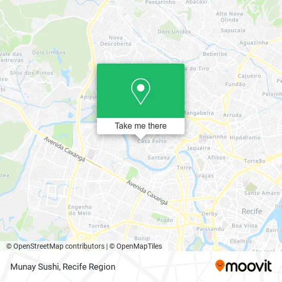 Munay Sushi map