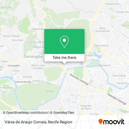 Vânia de Araujo Correia map