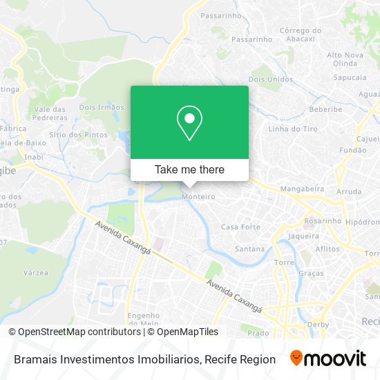 Mapa Bramais Investimentos Imobiliarios