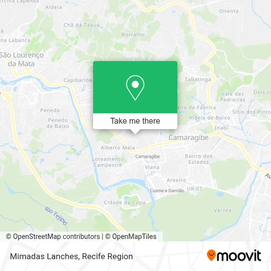 Mimadas Lanches map
