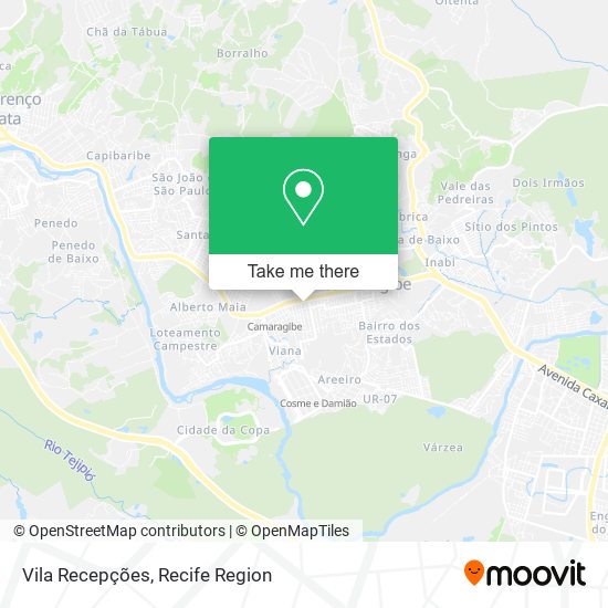 Vila Recepções map