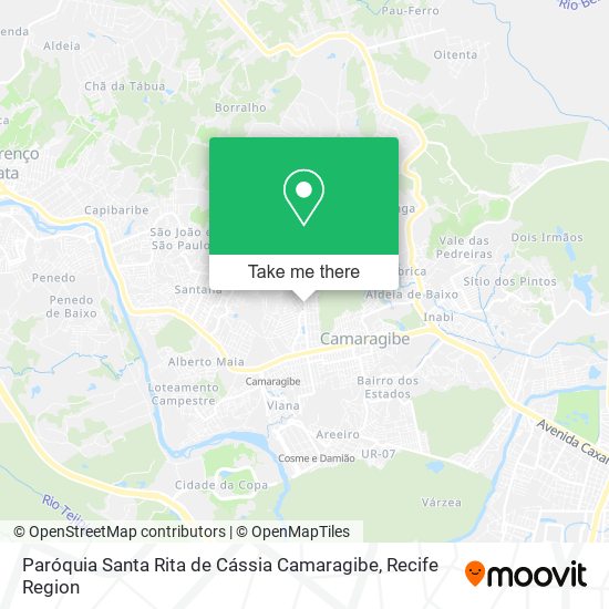 Paróquia Santa Rita de Cássia Camaragibe map