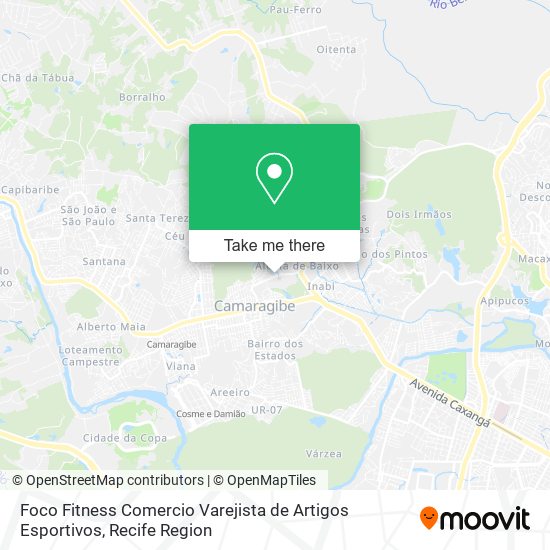 Foco Fitness Comercio Varejista de Artigos Esportivos map