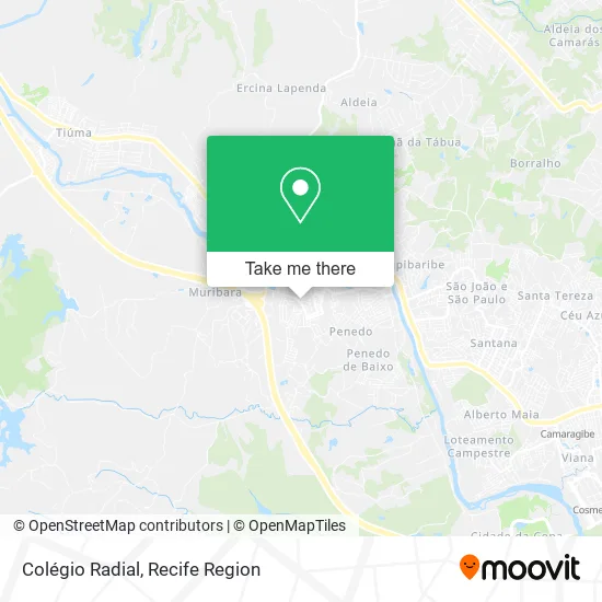 Colégio Radial map