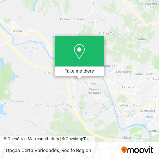 Opção Certa Variedades map