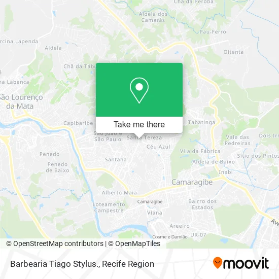 Barbearia Tiago Stylus. map