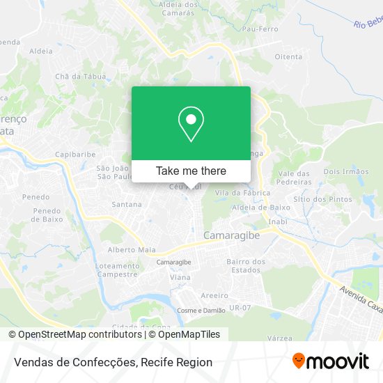 Vendas de Confecções map