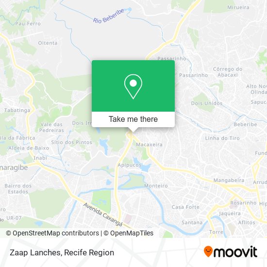 Zaap Lanches map