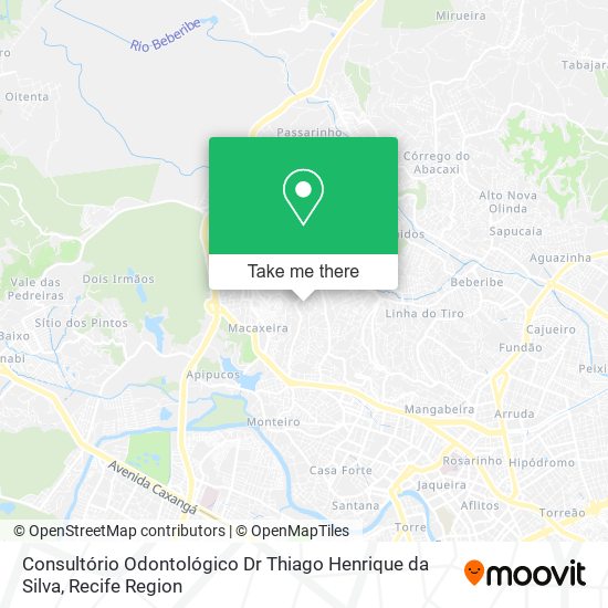 Consultório Odontológico Dr Thiago Henrique da Silva map