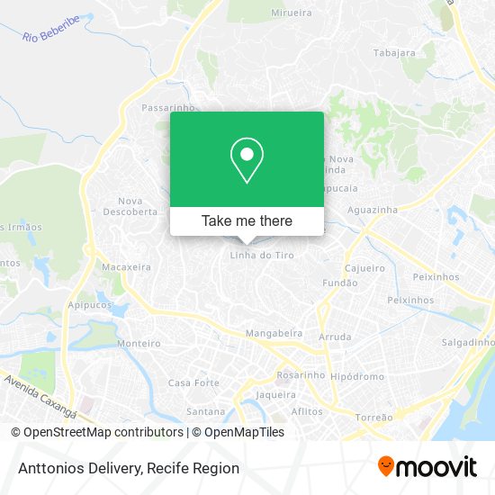 Anttonios Delivery map