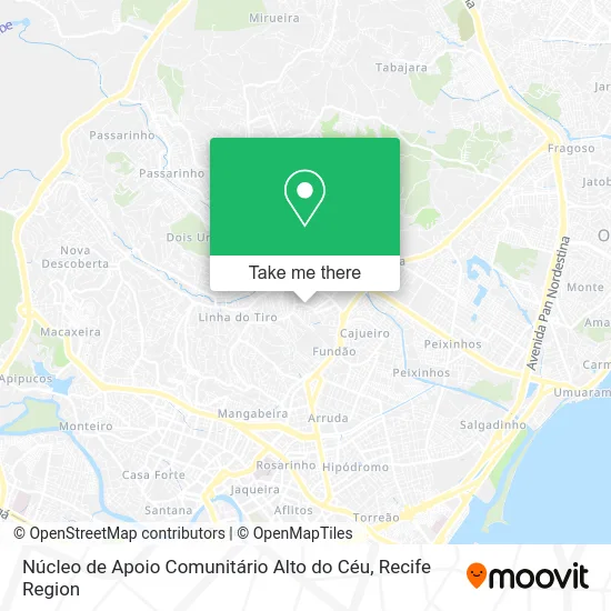 Núcleo de Apoio Comunitário Alto do Céu map