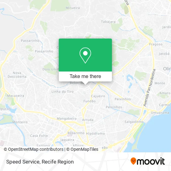 Speed Service map