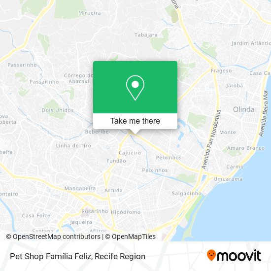 Pet Shop Família Feliz map