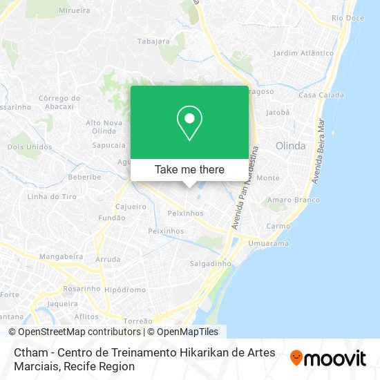 Ctham - Centro de Treinamento Hikarikan de Artes Marciais map