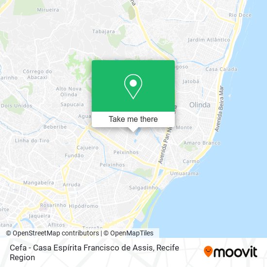 Cefa - Casa Espírita Francisco de Assis map
