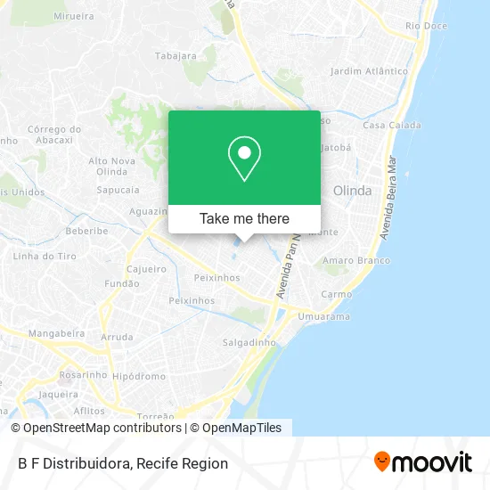 B F Distribuidora map