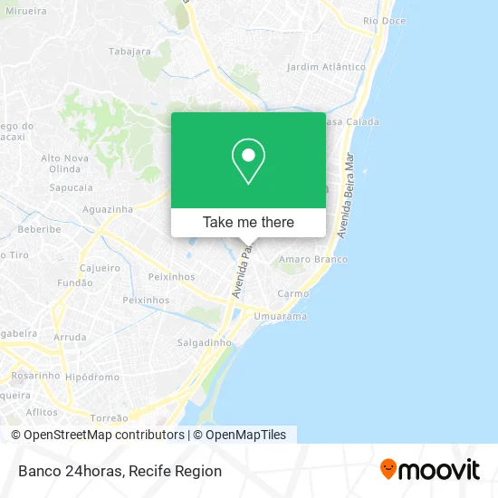 Banco 24horas map