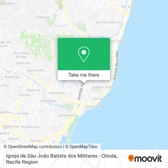 Igreja de São João Batista dos Militares - Olinda map