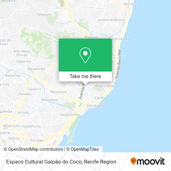 Espaco Cultural Galpão do Coco map