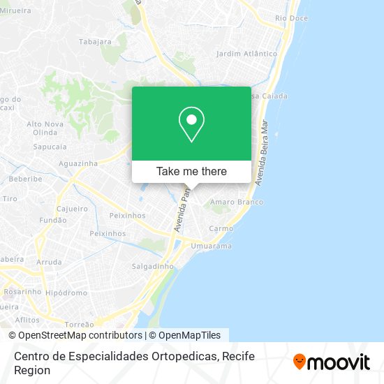 Centro de Especialidades Ortopedicas map