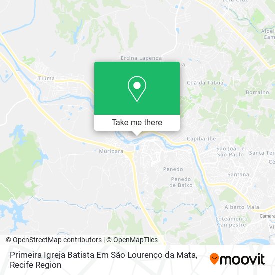 Primeira Igreja Batista Em São Lourenço da Mata map