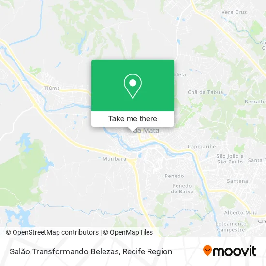 Salão Transformando Belezas map