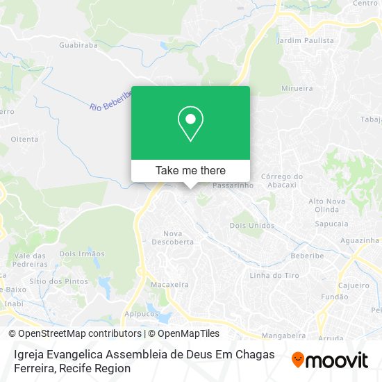 Igreja Evangelica Assembleia de Deus Em Chagas Ferreira map