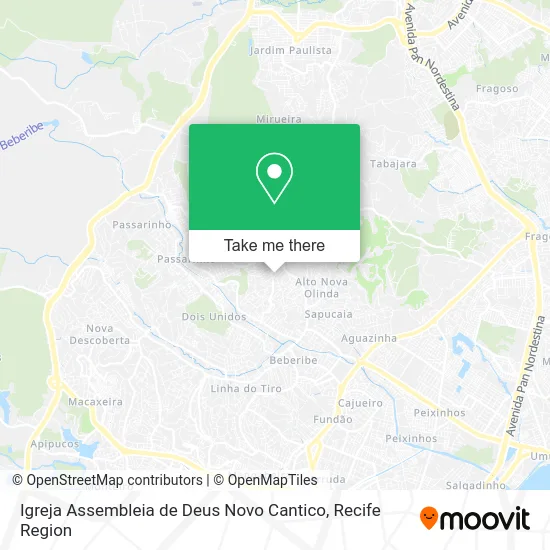 Igreja Assembleia de Deus Novo Cantico map