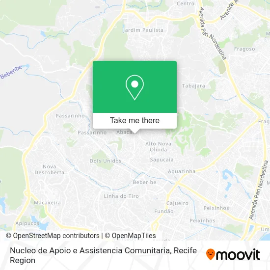 Nucleo de Apoio e Assistencia Comunitaria map