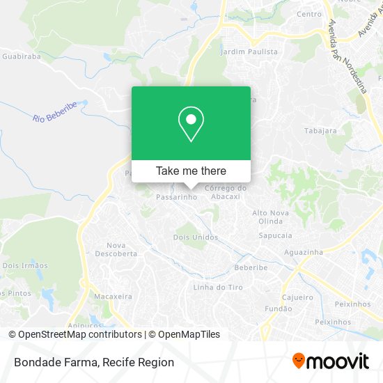 Bondade Farma map