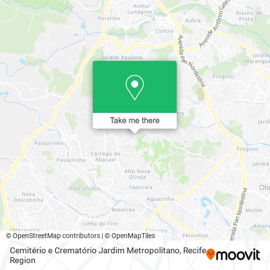 Cemitério e Crematório Jardim Metropolitano map
