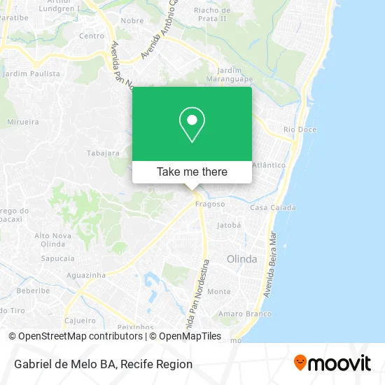 Gabriel de Melo BA map