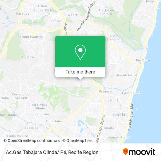 Ac.Gás Tabajara Olinda/ Pé map
