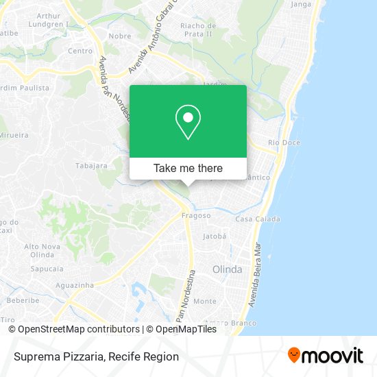 Suprema Pizzaria map