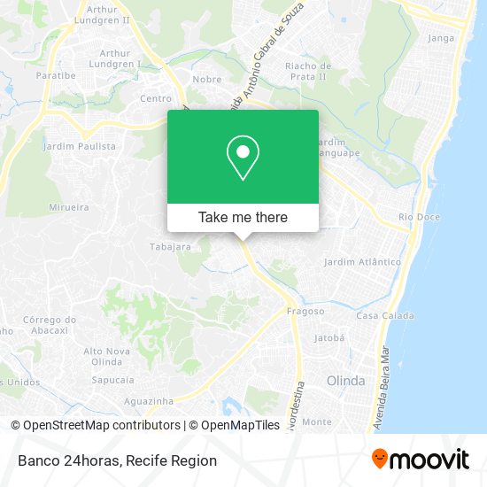 Banco 24horas map