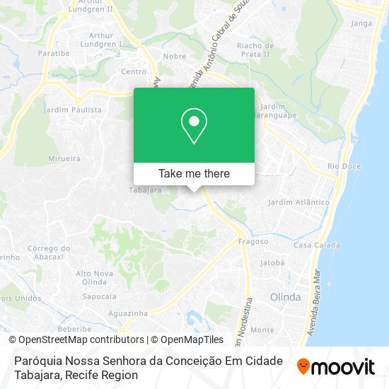 Paróquia Nossa Senhora da Conceição Em Cidade Tabajara map